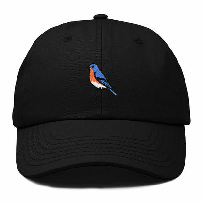 Dalix Eastern Bluebird Missouri Embroidered Bird Cotton Baseball Cap Dad Hat Mens Womens Outdoor Summer in Black