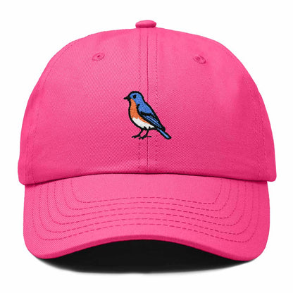 Dalix Eastern Bluebird Missouri Embroidered Bird Cotton Baseball Cap Dad Hat Mens Womens Outdoor Summer in Hot Pink