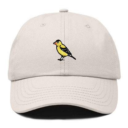Dalix Eastern Goldfinch Iowa Embroidered Bird Cotton Baseball Cap Dad Hat Mens Womens Outdoor Summer in Beige