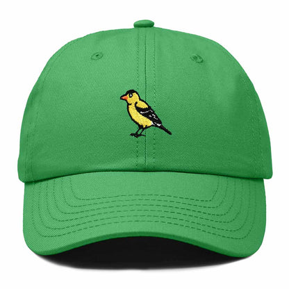 Dalix Eastern Goldfinch Iowa Embroidered Bird Cotton Baseball Cap Dad Hat Mens Womens Outdoor Summer in Kelly Green