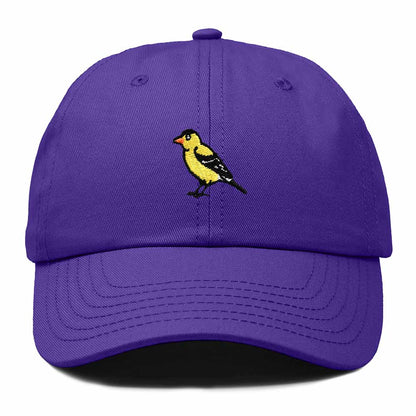 Dalix Eastern Goldfinch Iowa Embroidered Bird Cotton Baseball Cap Dad Hat Mens Womens Outdoor Summer in Purple