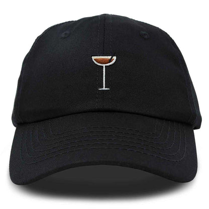 Dalix Coffee Martini Embroidered Cap Cotton Baseball Cute Cool Dad Hat Womens in Black
