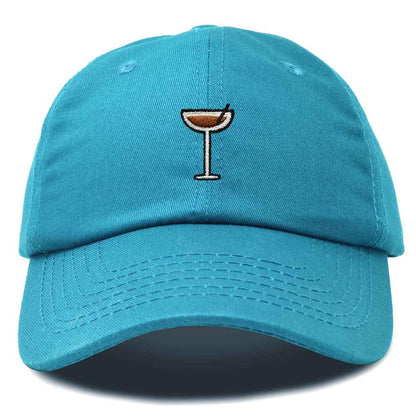 Dalix Coffee Martini Embroidered Cap Cotton Baseball Cute Cool Dad Hat Womens in Teal