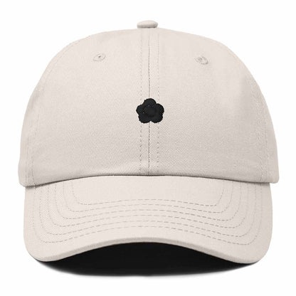 Dalix Lil Flower Embroidered Cotton Cap Outdoor Dad Hat Womens in Beige