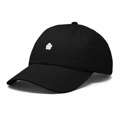 Dalix Lil Flower Embroidered Cotton Cap Outdoor Dad Hat Womens in Black