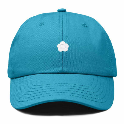 Dalix Lil Flower Embroidered Cotton Cap Outdoor Dad Hat Womens in Teal