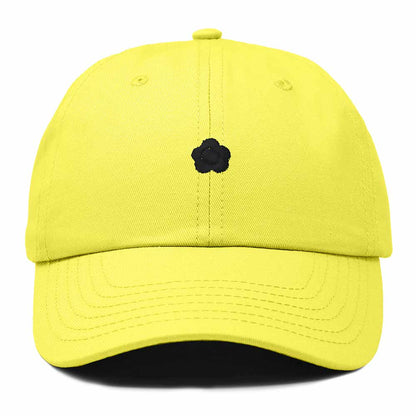 Dalix Lil Flower Embroidered Cotton Cap Outdoor Dad Hat Womens in Yellow