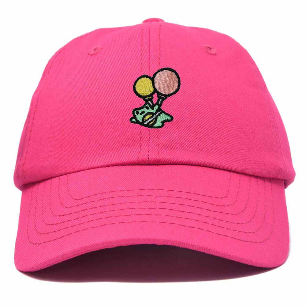 Dalix Soaring Frog Embroidered Womens Cotton Dad Hat Baseball Cap Adjustable in Hot Pink