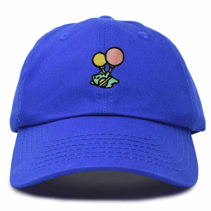 Dalix Soaring Frog Embroidered Womens Cotton Dad Hat Baseball Cap Adjustable in Royal Blue