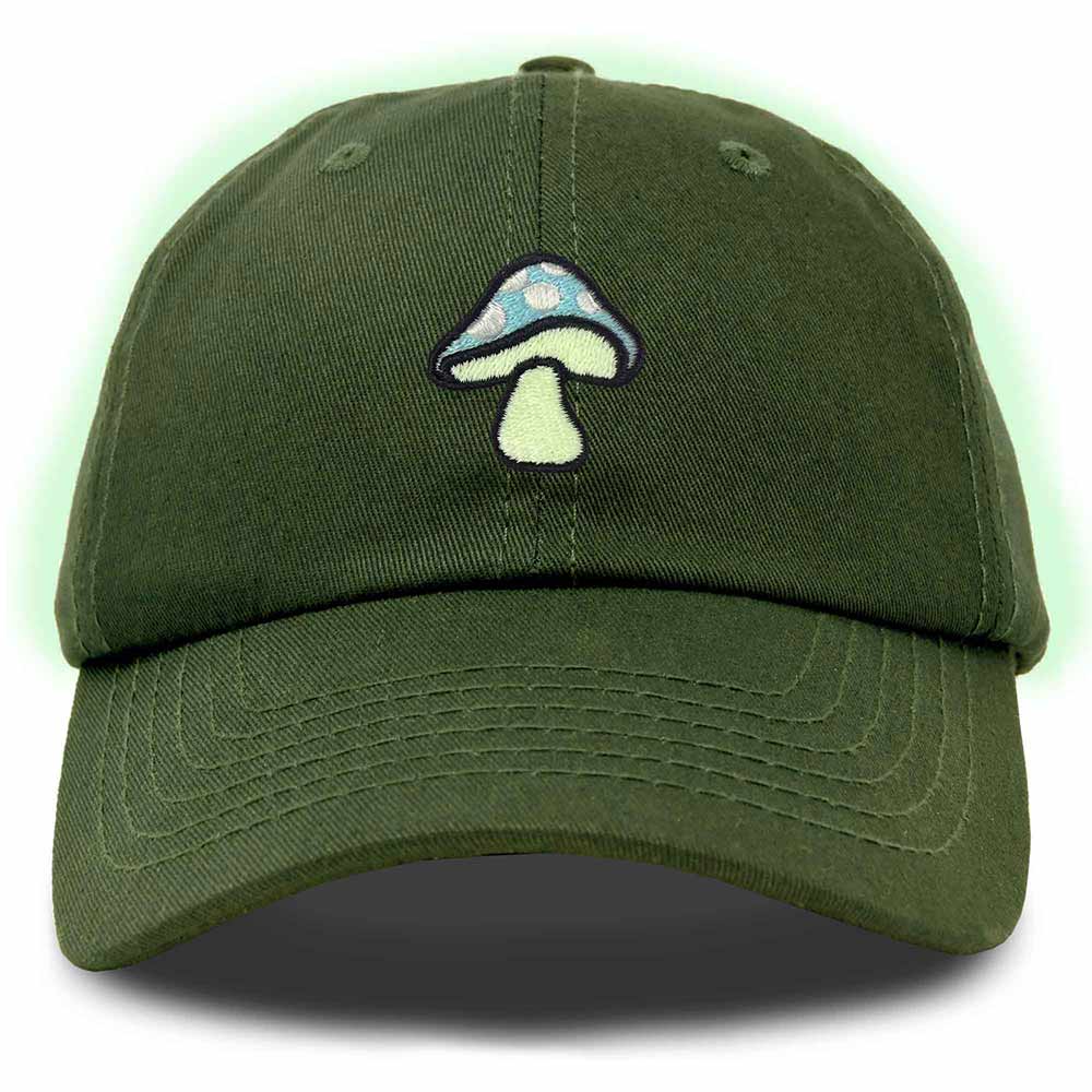 Dalix Mushroom Embroidered Fungi Magic Dad Hat Cotton Baseball Cap Adjustable Mens