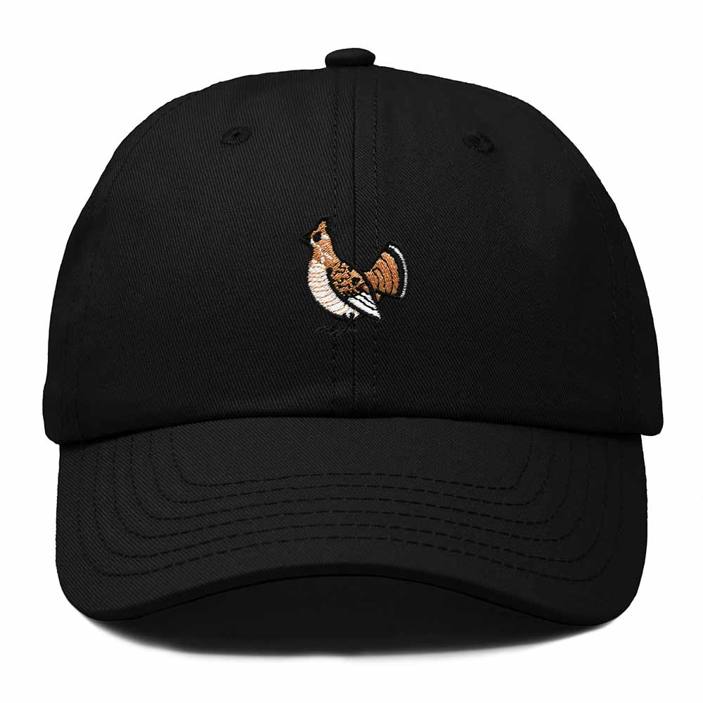 Dalix Ruffed Grouse Pennsylvania Embroidered Bird Cotton Baseball Cap Dad Hat Mens Womens Outdoor Summer in Black