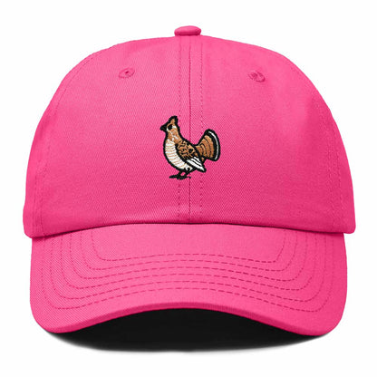 Dalix Ruffed Grouse Pennsylvania Embroidered Bird Cotton Baseball Cap Dad Hat Mens Womens Outdoor Summer in Hot Pink