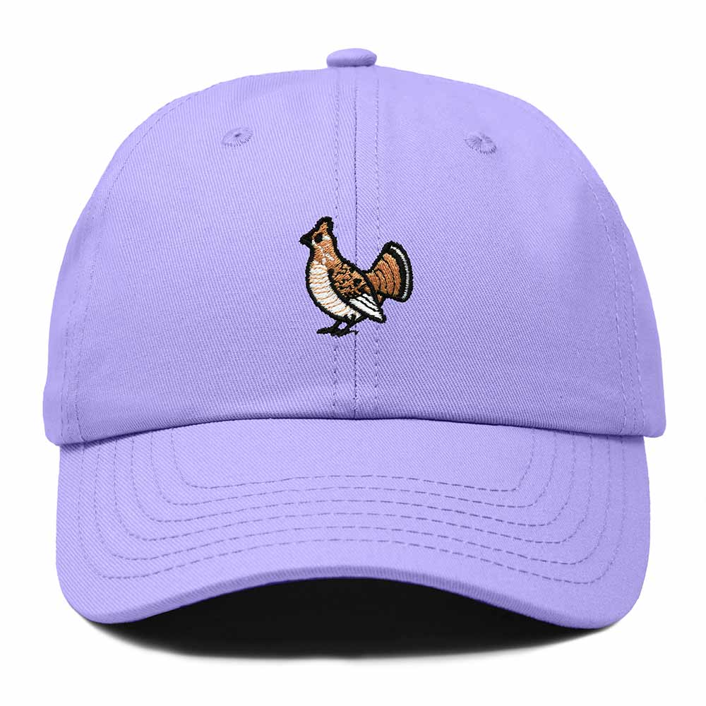Dalix Ruffed Grouse Pennsylvania Embroidered Bird Cotton Baseball Cap Dad Hat Mens Womens Outdoor Summer in Lavender