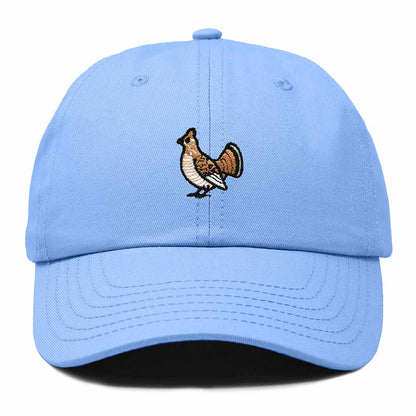 Dalix Ruffed Grouse Pennsylvania Embroidered Bird Cotton Baseball Cap Dad Hat Mens Womens Outdoor Summer in Light Blue