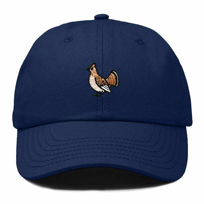 Dalix Ruffed Grouse Pennsylvania Embroidered Bird Cotton Baseball Cap Dad Hat Mens Womens Outdoor Summer in Navy Blue