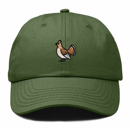 Dalix Ruffed Grouse Pennsylvania Embroidered Bird Cotton Baseball Cap Dad Hat Mens Womens Outdoor Summer in Olive