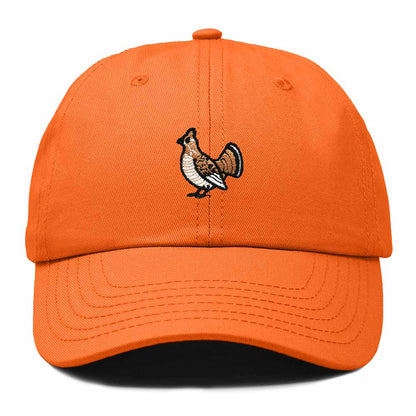 Dalix Ruffed Grouse Pennsylvania Embroidered Bird Cotton Baseball Cap Dad Hat Mens Womens Outdoor Summer in Orange
