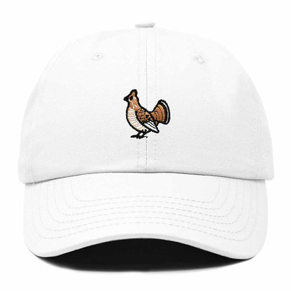 Dalix Ruffed Grouse Pennsylvania Embroidered Bird Cotton Baseball Cap Dad Hat Mens Womens Outdoor Summer in White