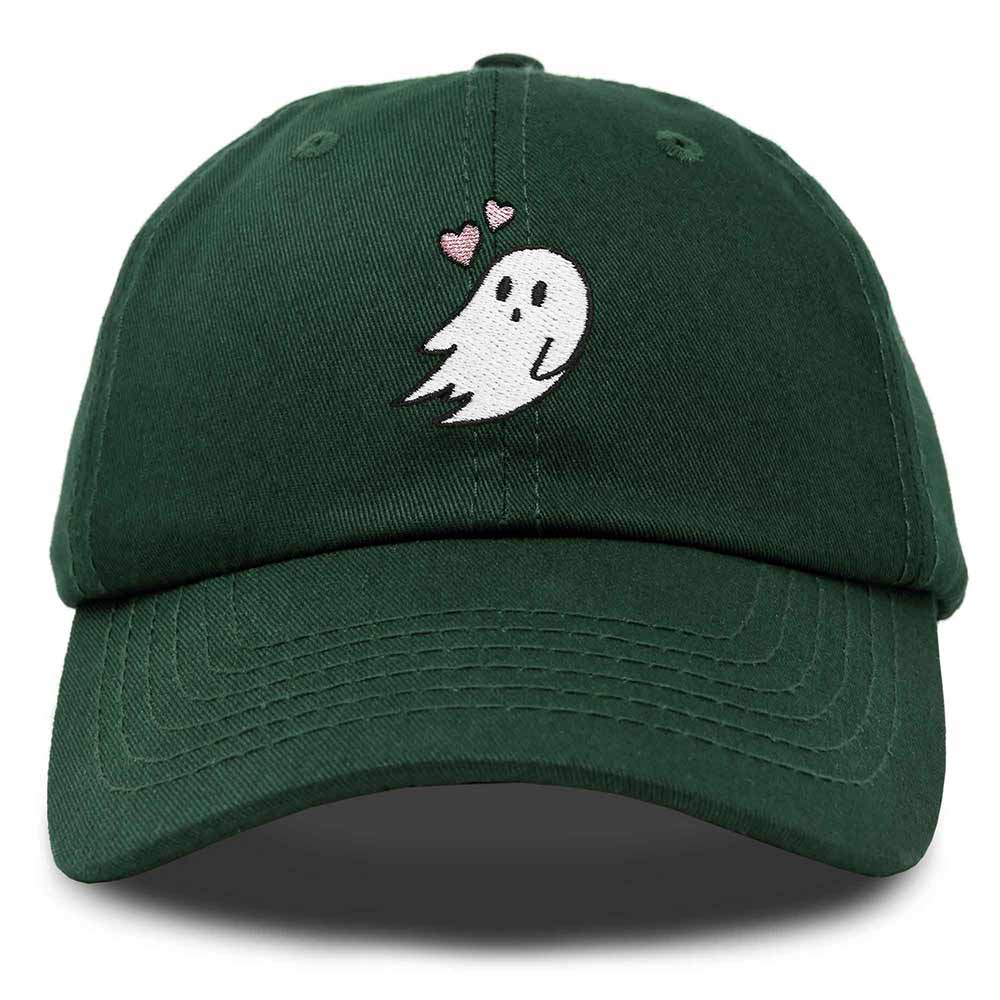 Dalix Heartly Ghost Embroidered Mens Womens Cotton Dad Hat Baseball Cap Adjustable