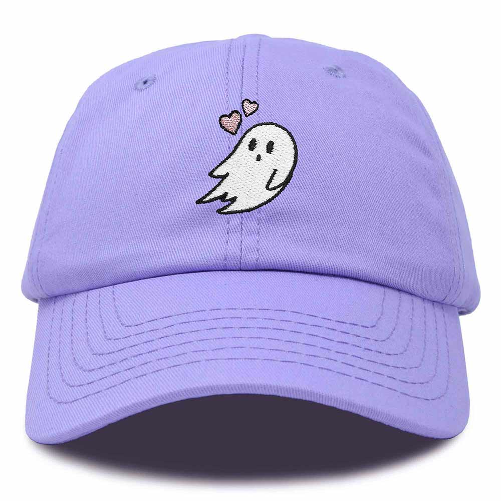Dalix Heartly Ghost Embroidered Mens Womens Cotton Dad Hat Baseball Cap Adjustable