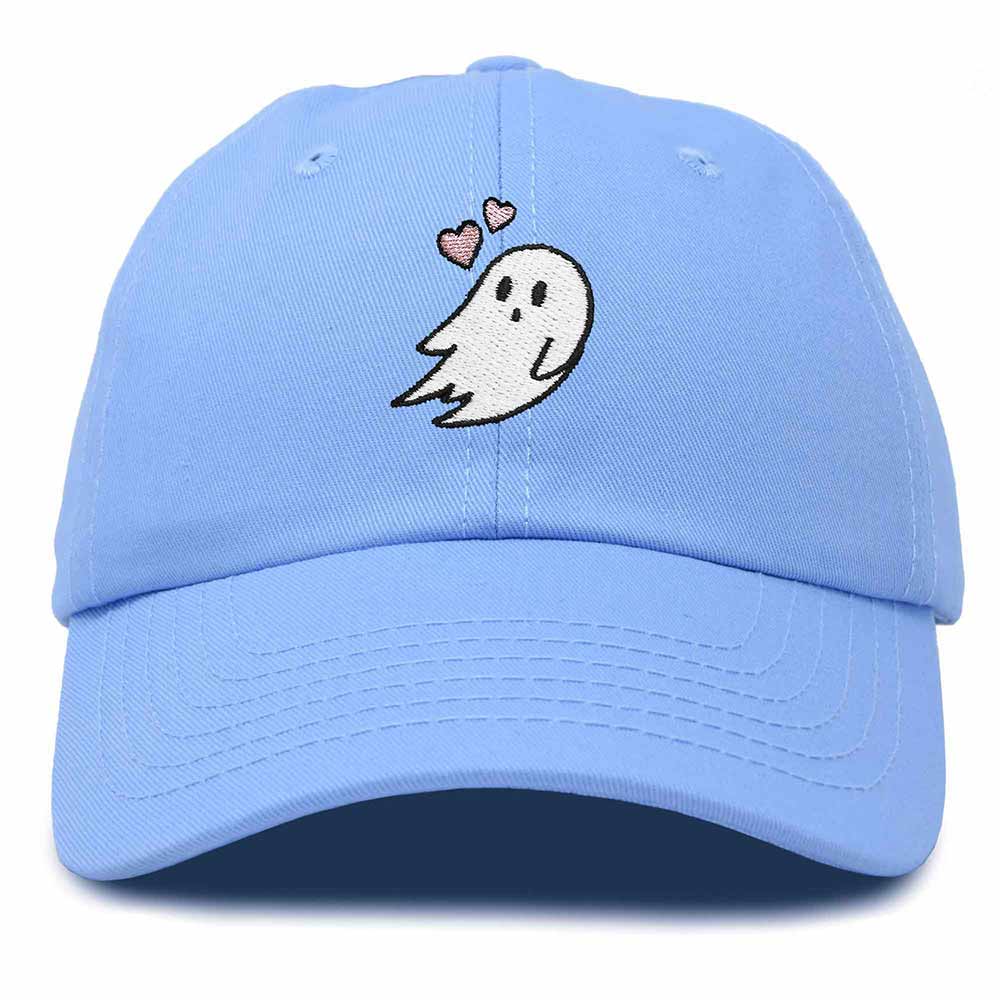 Dalix Heartly Ghost Embroidered Mens Womens Cotton Dad Hat Baseball Cap Adjustable