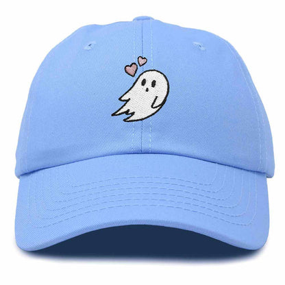 Dalix Heartly Ghost Embroidered Mens Womens Cotton Dad Hat Baseball Cap Adjustable