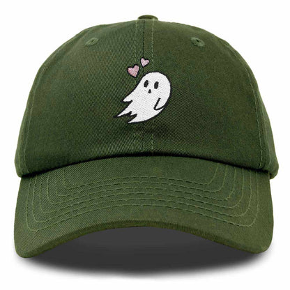 Dalix Heartly Ghost Embroidered Mens Womens Cotton Dad Hat Baseball Cap Adjustable