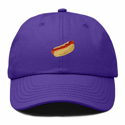 Dalix Ketchup Hot Dog Embroidered Cotton Dad Hat Food Adjustable Baseball Cap Summer Outdoor Unisex Mens Womens in Purple