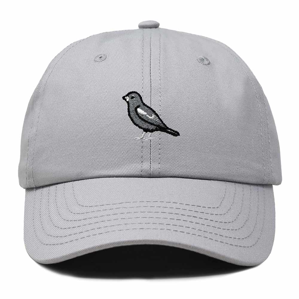 Dalix Lark Bunting Colorado Embroidered Bird Cotton Baseball Cap Dad Hat Mens Womens Outdoor Summer in Gray