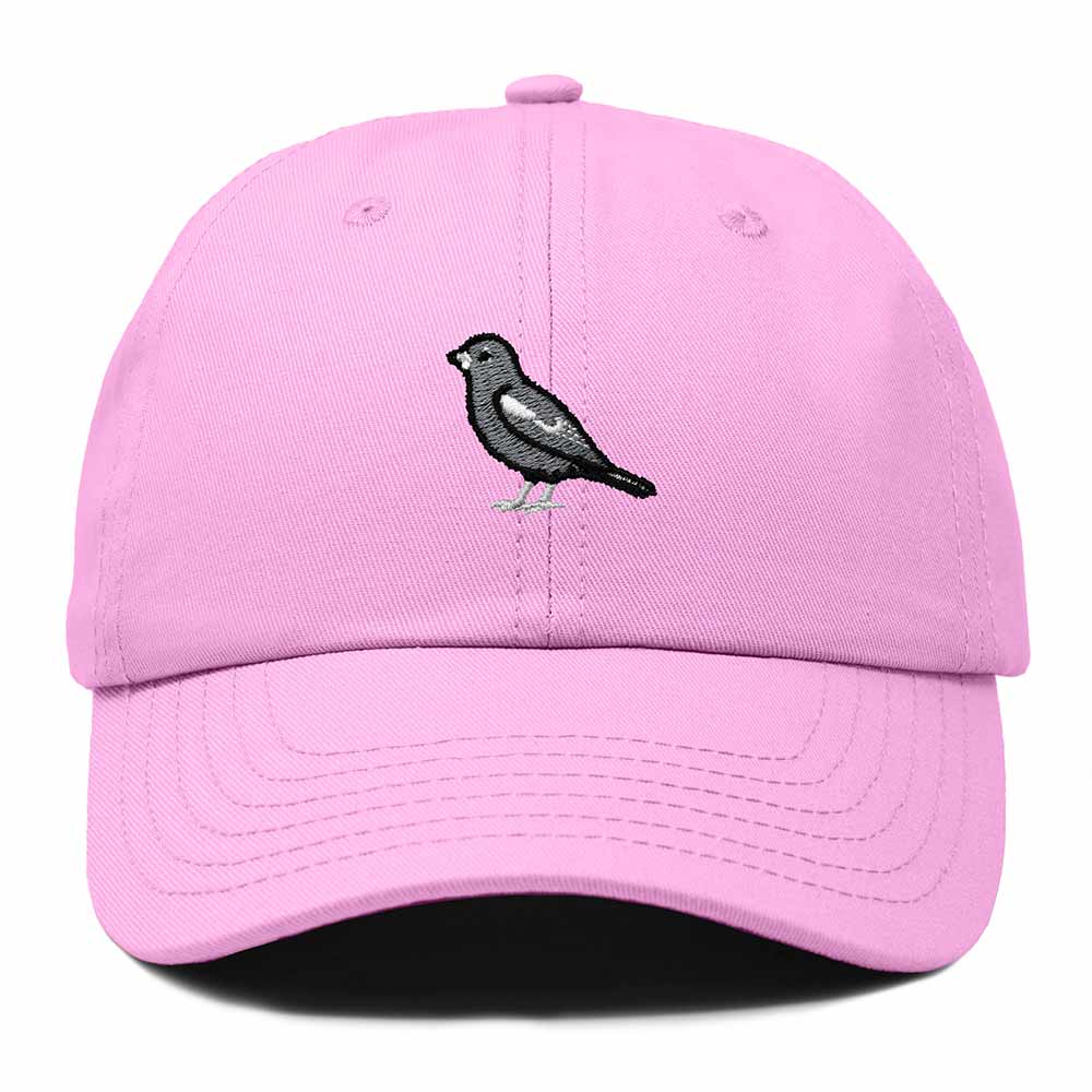 Dalix Lark Bunting Colorado Embroidered Bird Cotton Baseball Cap Dad Hat Mens Womens Outdoor Summer in Light Pink