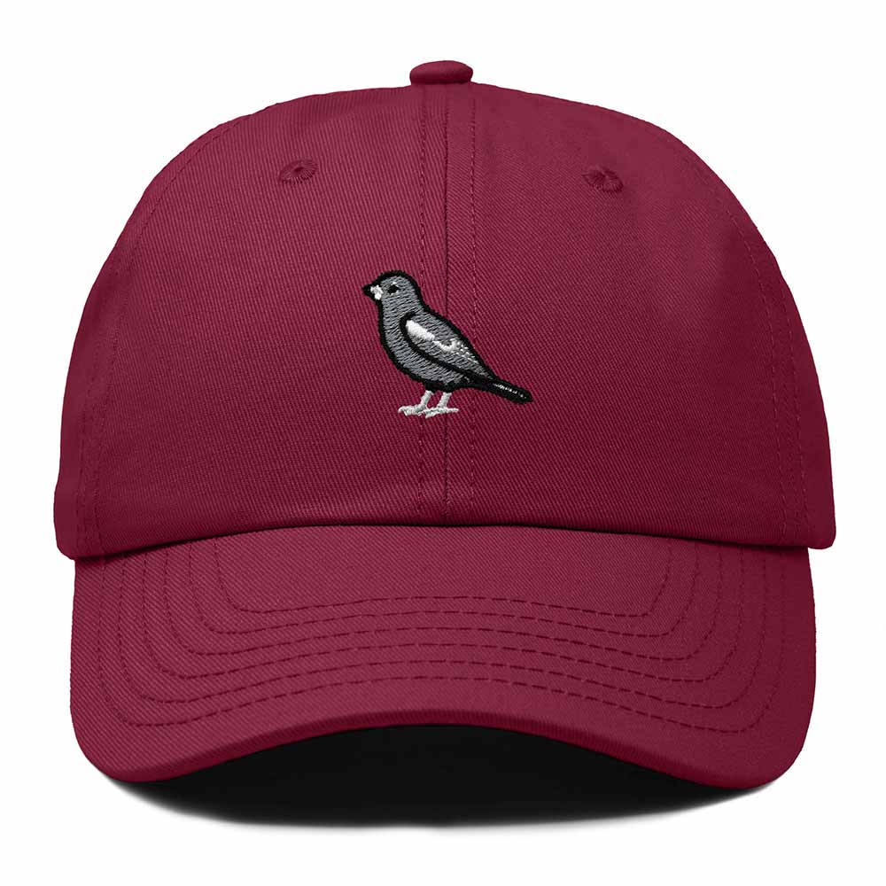 Dalix Lark Bunting Colorado Embroidered Bird Cotton Baseball Cap Dad Hat Mens Womens Outdoor Summer in Maroon