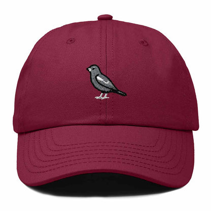 Dalix Lark Bunting Colorado Embroidered Bird Cotton Baseball Cap Dad Hat Mens Womens Outdoor Summer in Maroon