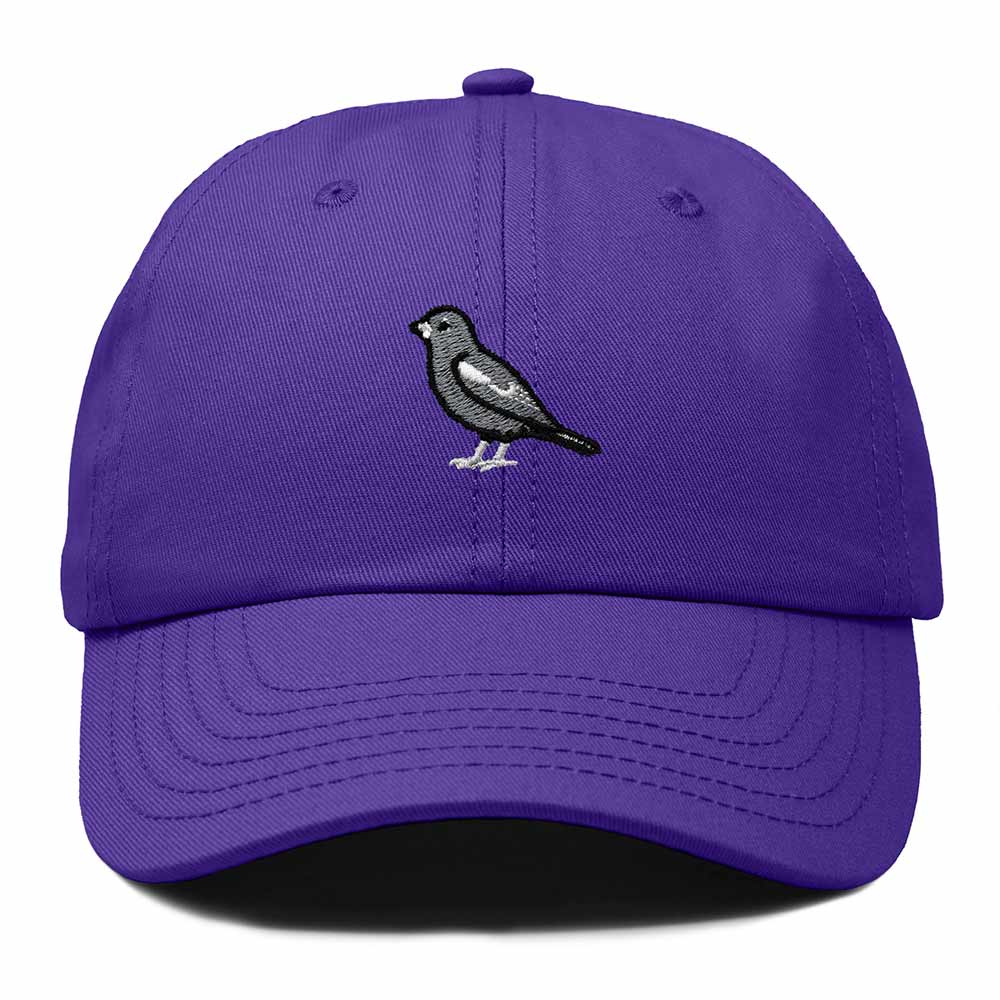 Dalix Lark Bunting Colorado Embroidered Bird Cotton Baseball Cap Dad Hat Mens Womens Outdoor Summer in Purple