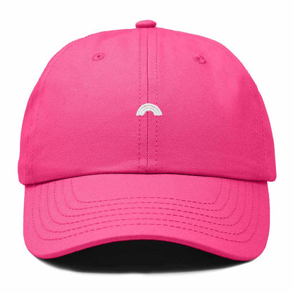 Dalix Lil Rainbow Embroidered Cotton Cap Summer Outdoor Dad Hat Womens in Hot Pink