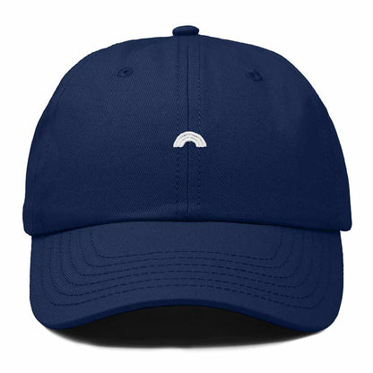 Dalix Lil Rainbow Embroidered Cotton Cap Summer Outdoor Dad Hat Womens in Navy Blue