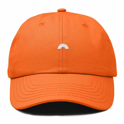 Dalix Lil Rainbow Embroidered Cotton Cap Summer Outdoor Dad Hat Womens in Orange
