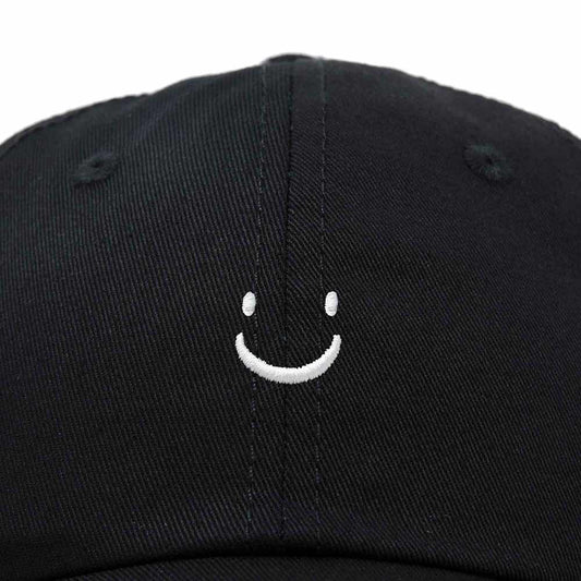 Dalix Lil Smile Face Cap in Black