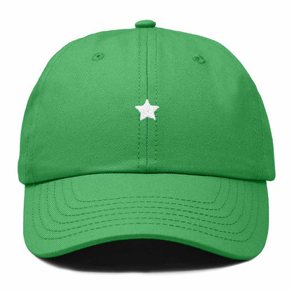 Dalix Lil Star Embroidered Cotton Cap Outdoor Dad Hat Womens in Kelly Green