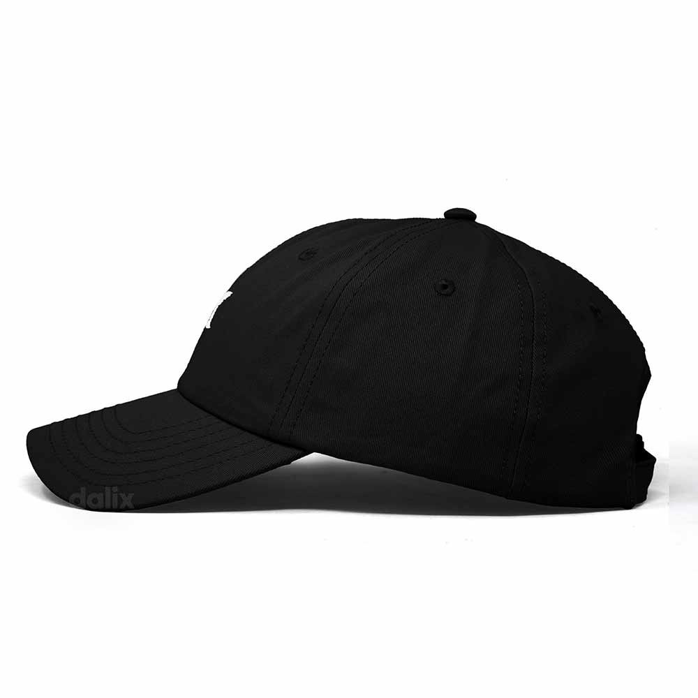 Dalix Lil Martini Embroidered Cotton Summer Outdoor Baseball Cap Dad Hat Womens in Black