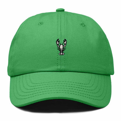 Dalix Lobster Embroidered Adjustable Cotton Twill Dad Hat for Women in Kelly Green