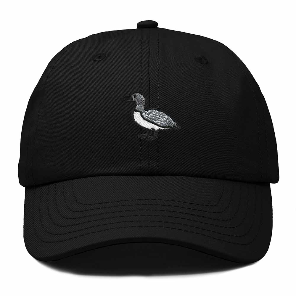 Dalix Common Loon Minnesota Embroidered Bird Cotton Baseball Cap Dad Hat Mens Womens Outdoor Summer in Black