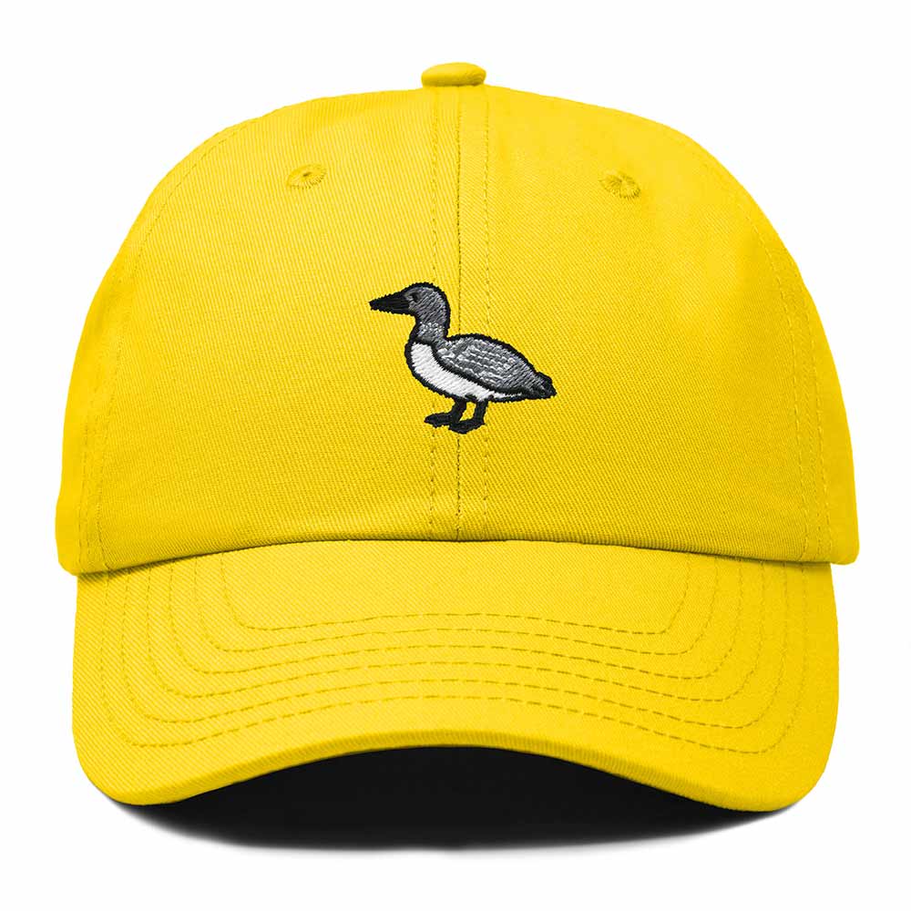Dalix Common Loon Minnesota Embroidered Bird Cotton Baseball Cap Dad Hat Mens Womens Outdoor Summer in Gold