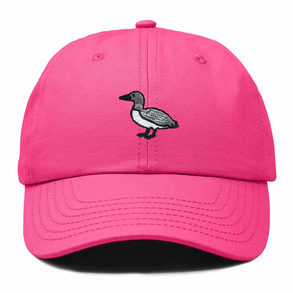 Dalix Common Loon Minnesota Embroidered Bird Cotton Baseball Cap Dad Hat Mens Womens Outdoor Summer in Hot Pink
