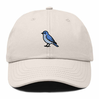Dalix Mountain Bluebird Idaho Embroidered Bird Cotton Baseball Cap Dad Hat Mens Womens Outdoor Summer in Beige