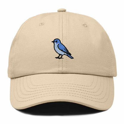 Dalix Mountain Bluebird Idaho Embroidered Bird Cotton Baseball Cap Dad Hat Mens Womens Outdoor Summer in Khaki