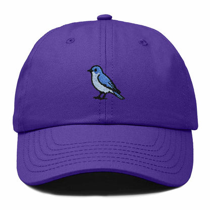 Dalix Mountain Bluebird Idaho Embroidered Bird Cotton Baseball Cap Dad Hat Mens Womens Outdoor Summer in Purple