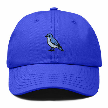Dalix Mountain Bluebird Nevada Embroidered Bird Cotton Baseball Cap Dad Hat Mens Womens Outdoor Summer in Royal Blue