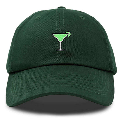 Dalix Margarita Embroidered Cap Cotton Baseball Cute Cool Dad Hat Womens in Dark Green