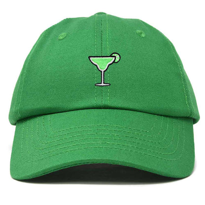 Dalix Margarita Embroidered Cap Cotton Baseball Cute Cool Dad Hat Womens in Kelly Green