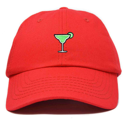 Dalix Margarita Embroidered Cap Cotton Baseball Cute Cool Dad Hat Womens in Red